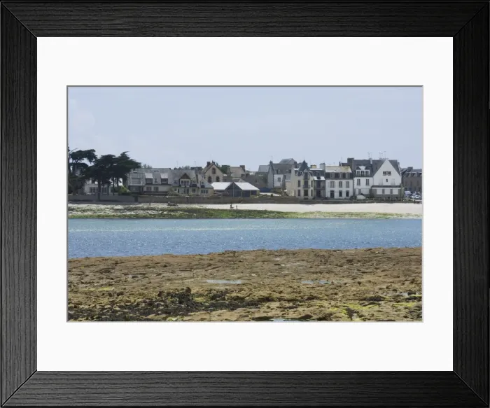 Framed Print : Loctudy on the River Odet estuary, Southern Finistere, Brittany, France, Europe