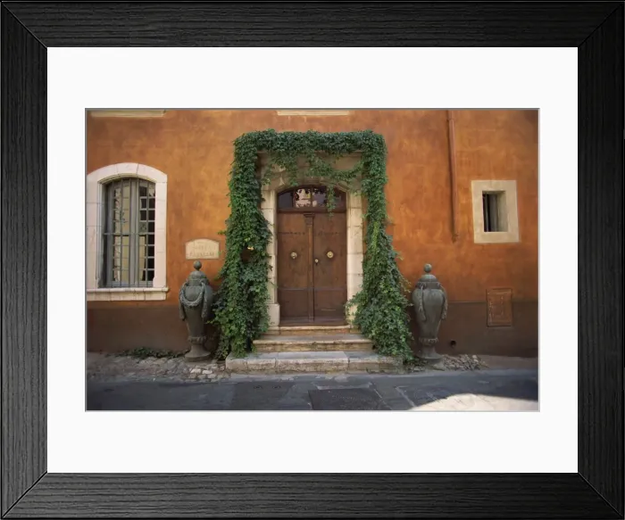 Framed Print : Detail of the facade of Villa Palatine, Hyeres, Provence, France, Europe Framed Print : Detail of the facade of Villa Palatine, Hyeres, Provence, France, Europe