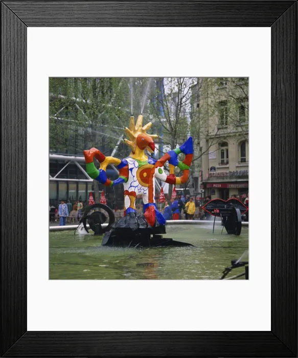 Framed Print : Colourful sculptures of the Tinguely Fountain, Pompidou Centre, Beaubourg Framed Print : Colourful sculptures of the Tinguely Fountain, Pompidou Centre, Beaubourg