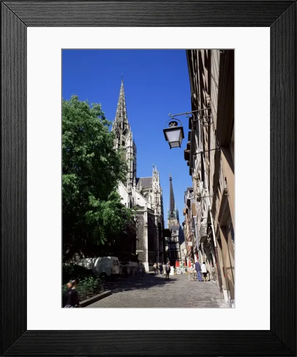 Framed Print : Church and cathedral, Rouen, Seine Maritime, Haute Normandie (Normandy), France, Europe Framed Print : Church and cathedral, Rouen, Seine Maritime, Haute Normandie (Normandy), France, Europe