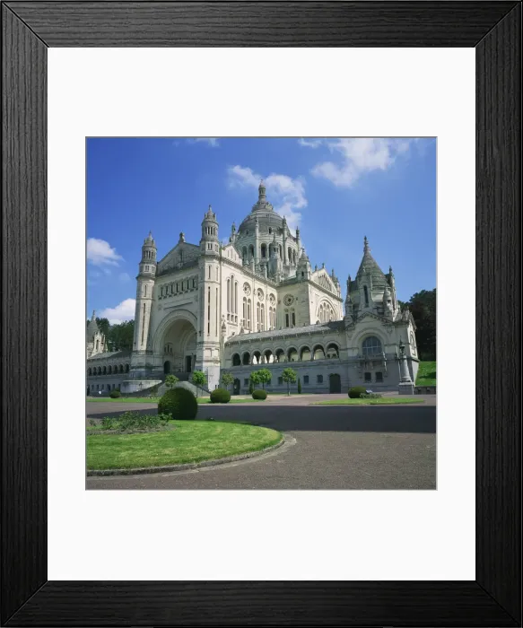 Framed Print : The Basilica at Lisieux in the Calvados region of Basse Normandie, France, Europe