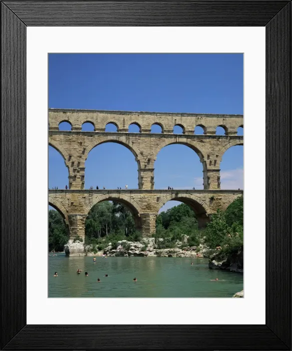 Framed Print : Pont du Gard, UNESCO World Heritage Site, Languedoc-Roussillon, France, Europe Framed Print : Pont du Gard, UNESCO World Heritage Site, Languedoc-Roussillon, France, Europe