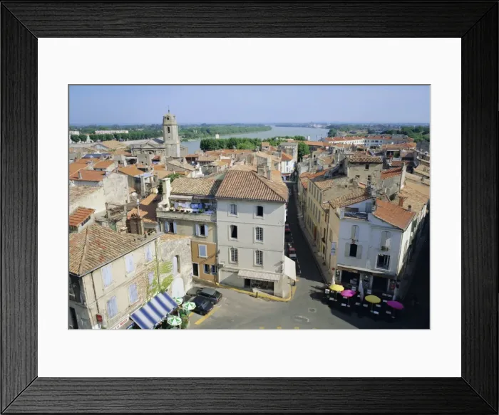Framed Print : Overview of the city of Arles, Bouches-du-Rhone, Provence, France, Europe Framed Print : Overview of the city of Arles, Bouches-du-Rhone, Provence, France, Europe