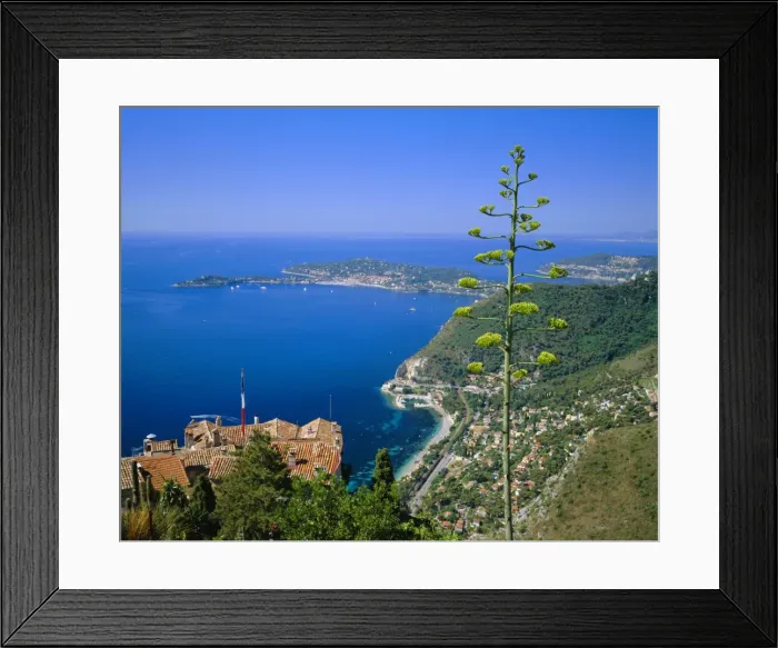 Framed Print : Eze and St. Jean-Cap-Ferrat, Cote d Azur, Provence, France, Europe Framed Print : Eze and St. Jean-Cap-Ferrat, Cote d Azur, Provence, France, Europe