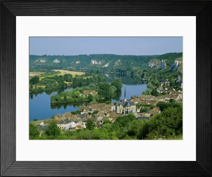 Framed Print : Les Andeleys (Les Andelys) and the River Seine, Haute Normandie (Normandy) Framed Print : Les Andeleys (Les Andelys) and the River Seine, Haute Normandie (Normandy)