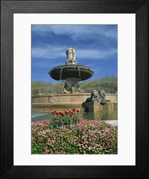 Framed Print : La Rotonde fountain in Aix en Provence, Provence, France, Europe Framed Print : La Rotonde fountain in Aix en Provence, Provence, France, Europe