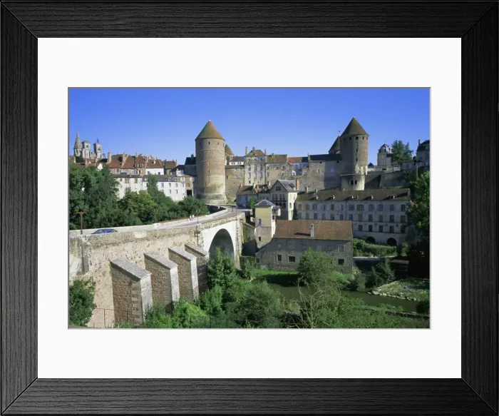 Framed Print : Semur, Bourgogne (Burgundy), France, Europe Framed Print : Semur, Bourgogne (Burgundy), France, Europe