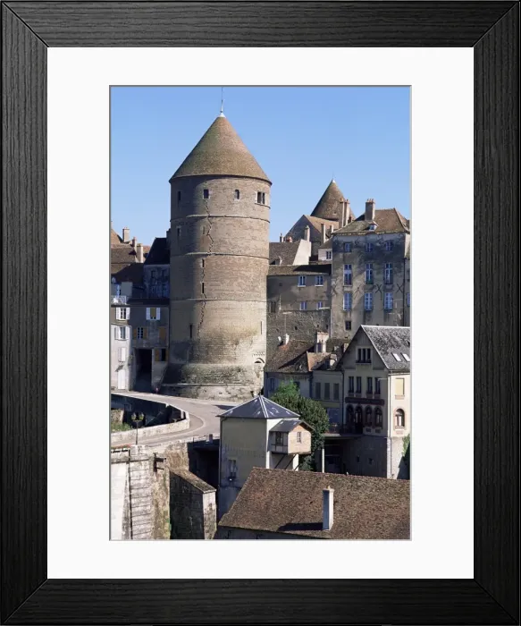 Framed Print : Semur, Burgundy, France, Europe Framed Print : Semur, Burgundy, France, Europe