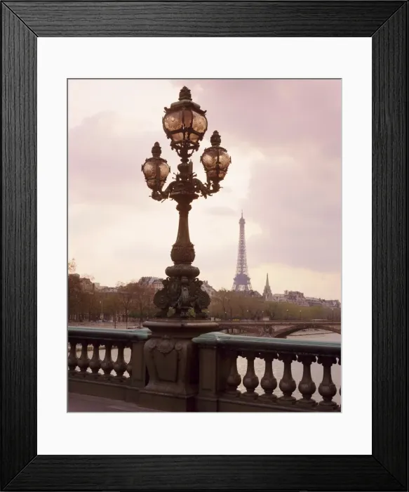 Framed Print : The Eiffel Tower seen from the Pont Alexandre III at dusk, Paris, France Framed Print : The Eiffel Tower seen from the Pont Alexandre III at dusk, Paris, France