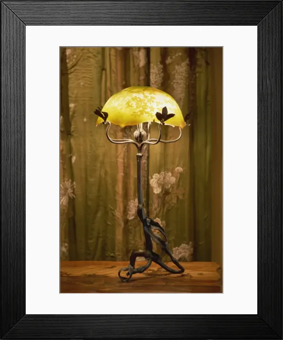 Framed Print : Art Nouveau lamp in the Musee de l Ecole de Nancy, Nancy, Lorraine, France, Europe