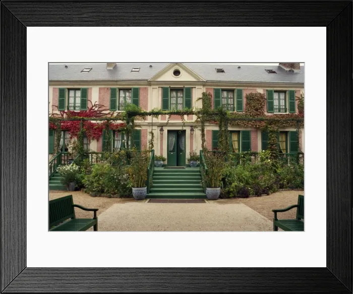 Framed Print : House of the painter Monet at Giverny in Haute Normandie, France, Europe