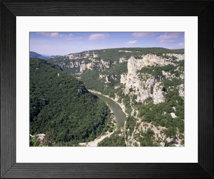 Framed Print : Ardeche Gorges, Languedoc Roussillon, France, Europe Framed Print : Ardeche Gorges, Languedoc Roussillon, France, Europe