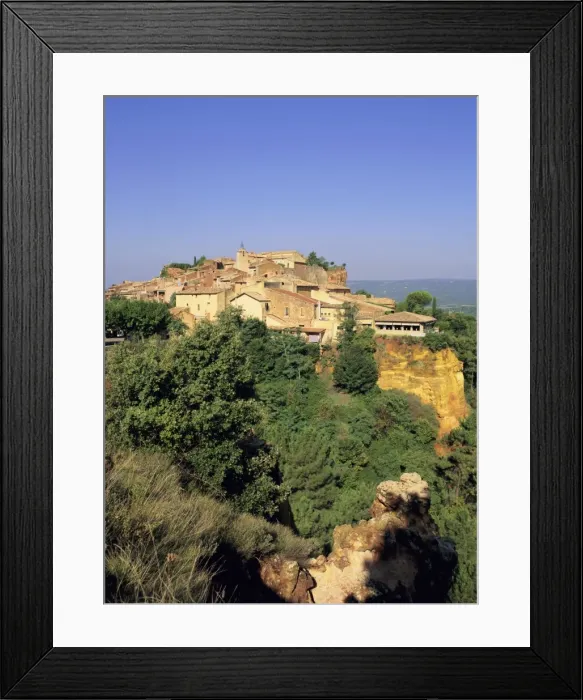 Framed Print : Roussillon village, Provence, France, Europe Framed Print : Roussillon village, Provence, France, Europe