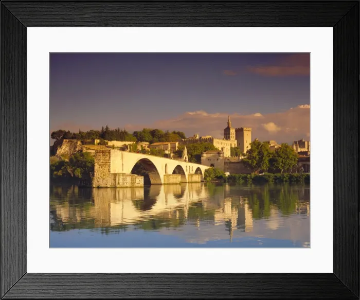 Framed Print : River Rhone, Bridge and Papal Palace, Avignon, Provence, France Framed Print : River Rhone, Bridge and Papal Palace, Avignon, Provence, France