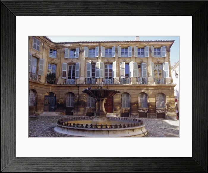 Framed Print : Place d Albertas, Aix en Provence, Provence, France, Europe Framed Print : Place d Albertas, Aix en Provence, Provence, France, Europe