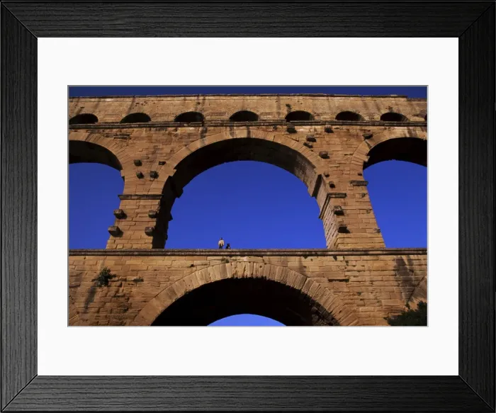 Framed Print : Roman aqueduct, Pont du Gard, near Nimes, Languedoc, France, Europe Framed Print : Roman aqueduct, Pont du Gard, near Nimes, Languedoc, France, Europe