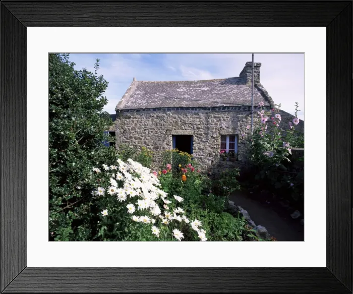 Framed Print : Stone cottage, Ile d Ouessant, Finistere, Brittany, France, Europe Framed Print : Stone cottage, Ile d Ouessant, Finistere, Brittany, France, Europe