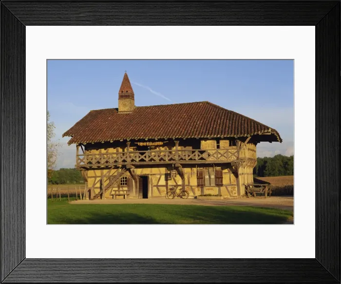 Framed Print : Half timbered traditional farm with tile roof, at St. Trivier de Courtes near Bourg en Bresse Framed Print : Half timbered traditional farm with tile roof, at St. Trivier de Courtes near Bourg en Bresse