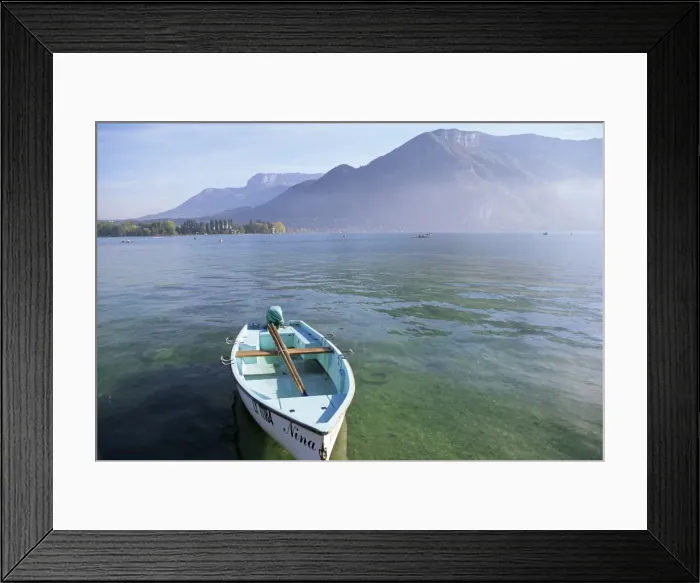 Framed Print : Lake Annecy, Rhone Alpes, France, Europe Framed Print : Lake Annecy, Rhone Alpes, France, Europe