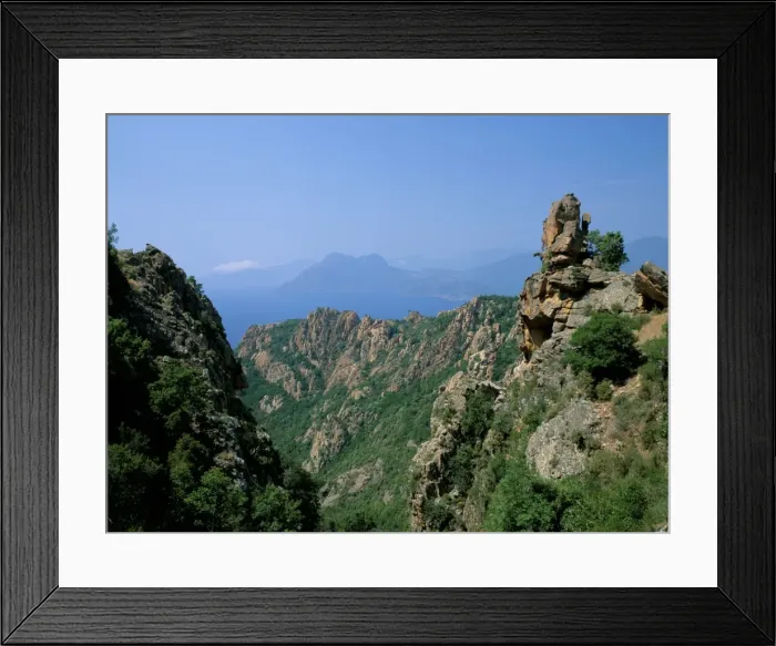 Framed Print : The Calanche, west coast, island of Corsica, France, Mediterranean, Europe Framed Print : The Calanche, west coast, island of Corsica, France, Mediterranean, Europe