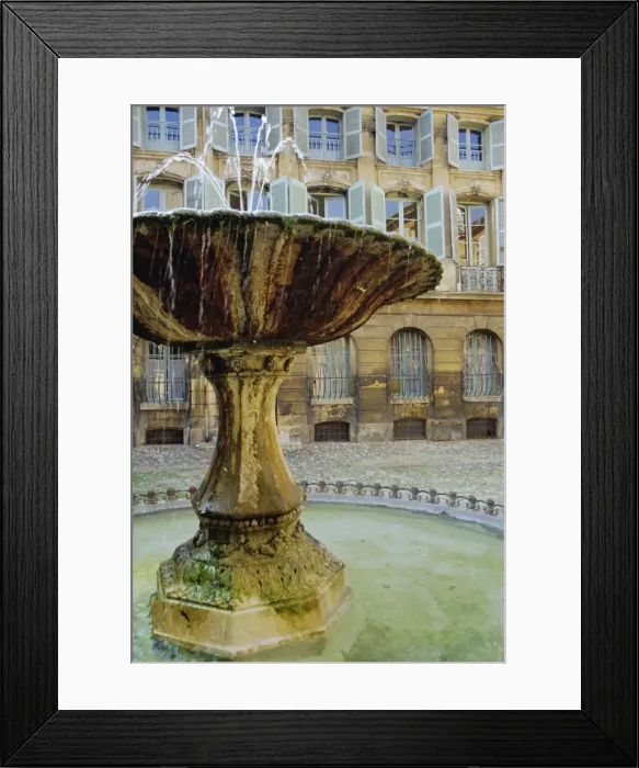 Framed Print : Fountain, Place d Albertas, Aix en Provence, Provence, France, Europe Framed Print : Fountain, Place d Albertas, Aix en Provence, Provence, France, Europe