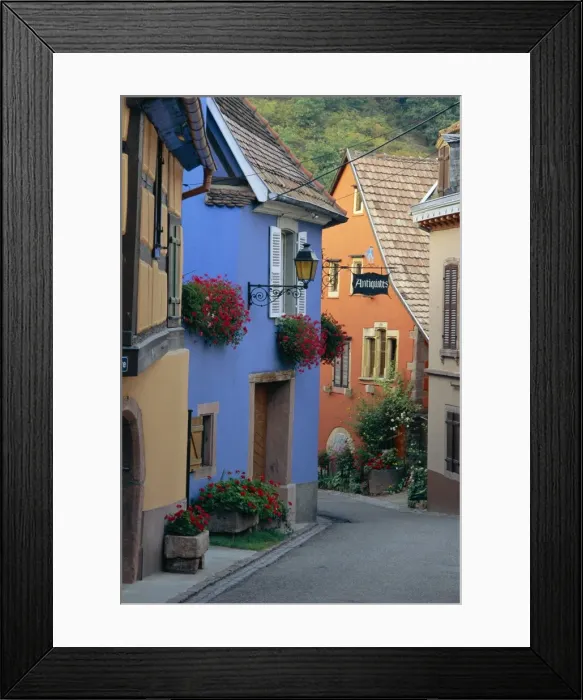 Framed Print : Traditional architecture of Neidermorschwir, Alsace, France Framed Print : Traditional architecture of Neidermorschwir, Alsace, France