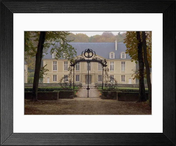 Framed Print : Louvois Chateaus facade and entrance gate, Champagne, France, Europe Framed Print : Louvois Chateaus facade and entrance gate, Champagne, France, Europe