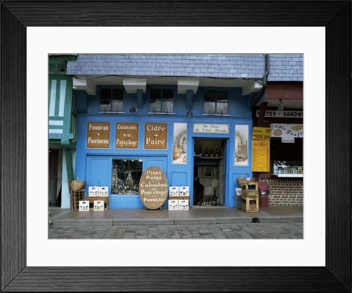 Framed Print : Calvados and cider shop by Vieux Bassin in Quai Ste. Catherine, Honfleur Framed Print : Calvados and cider shop by Vieux Bassin in Quai Ste. Catherine, Honfleur