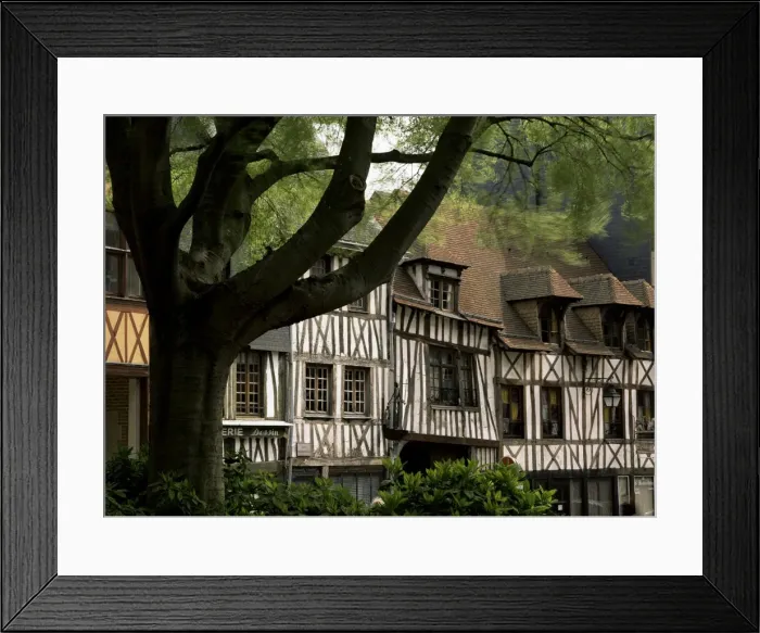 Framed Print : Timber-framed houses in the restored city centre, Rouen, Haute Normandie (Normandy) Framed Print : Timber-framed houses in the restored city centre, Rouen, Haute Normandie (Normandy)