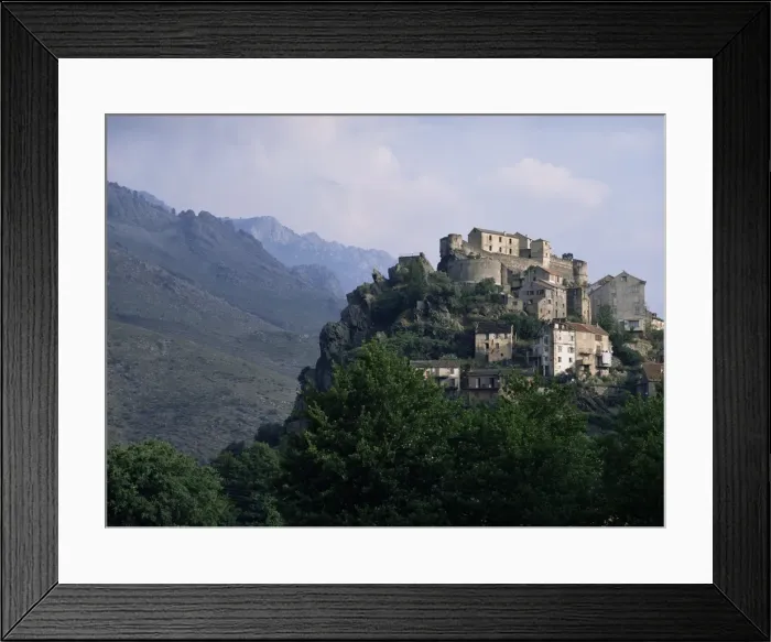Framed Print : The Citadel and Haute Ville, Corte, former capital of the island, Corsica, France, Europe Framed Print : The Citadel and Haute Ville, Corte, former capital of the island, Corsica, France, Europe