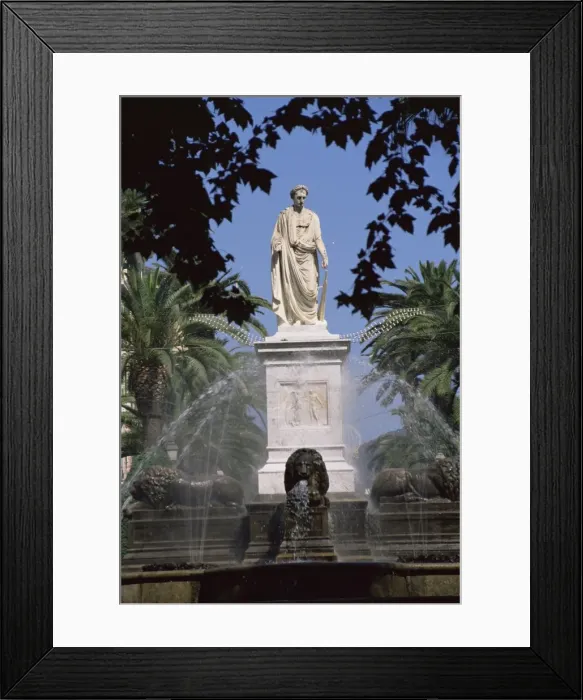 Framed Print : Statue of Napoleon as First Consul, Place Foch, Ajaccio, Corsica, France, Europe Framed Print : Statue of Napoleon as First Consul, Place Foch, Ajaccio, Corsica, France, Europe
