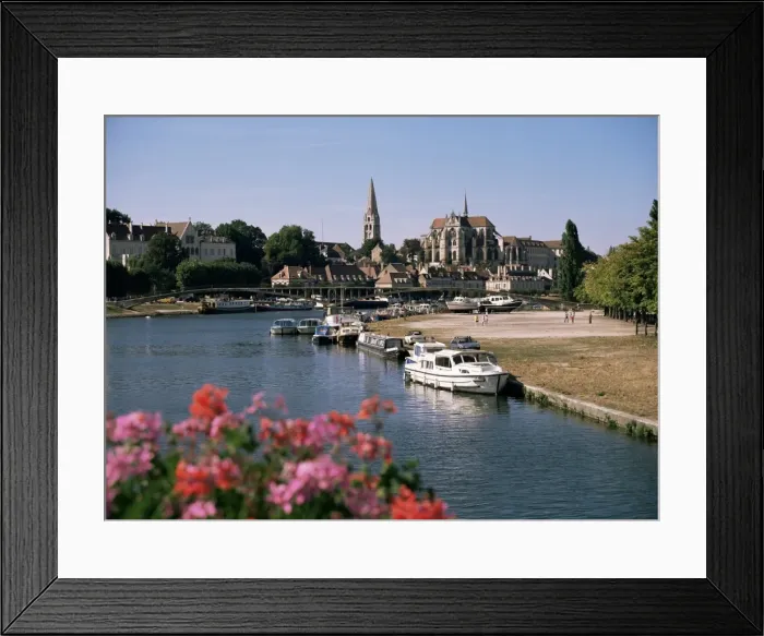 Framed Print : River Yonne, with St. Germain abbey beyond, Auxerre, Yonne, Burgundy, France, Europe Framed Print : River Yonne, with St. Germain abbey beyond, Auxerre, Yonne, Burgundy, France, Europe
