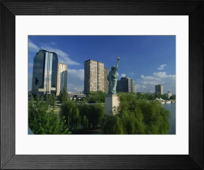 Framed Print : Frances own Statue of Liberty, and city skyline, Port de Javel, Paris Framed Print : Frances own Statue of Liberty, and city skyline, Port de Javel, Paris