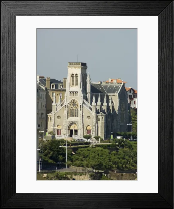 Framed Print : Church, Biarritz, Basque country, Pyrenees-Atlantiques, Aquitaine, France, Europe Framed Print : Church, Biarritz, Basque country, Pyrenees-Atlantiques, Aquitaine, France, Europe