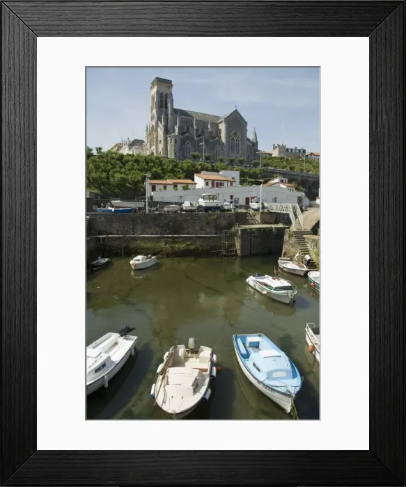 Framed Print : Fishing port, Biarritz, Basque country, Pyrenees-Atlantiques, Aquitaine, France, Europe Framed Print : Fishing port, Biarritz, Basque country, Pyrenees-Atlantiques, Aquitaine, France, Europe