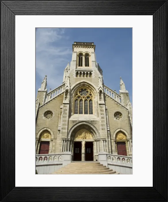 Framed Print : Church, Biarritz, Basque country, Pyrenees-Atlantiques, Aquitaine, France, Europe Framed Print : Church, Biarritz, Basque country, Pyrenees-Atlantiques, Aquitaine, France, Europe