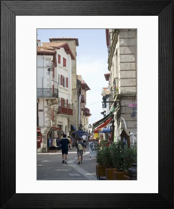 Framed Print : St. Jean de Luz, Basque country, Pyrenees-Atlantiques, Aquitaine, France, Europe Framed Print : St. Jean de Luz, Basque country, Pyrenees-Atlantiques, Aquitaine, France, Europe