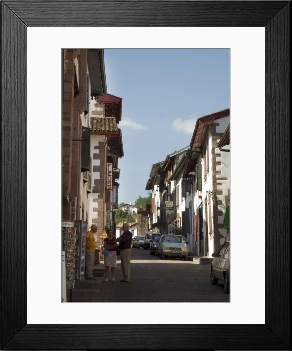 Framed Print : St. Jean Pied de Port, Basque country, Pyrenees-Atlantiques, Aquitaine, France, Europe Framed Print : St. Jean Pied de Port, Basque country, Pyrenees-Atlantiques, Aquitaine, France, Europe