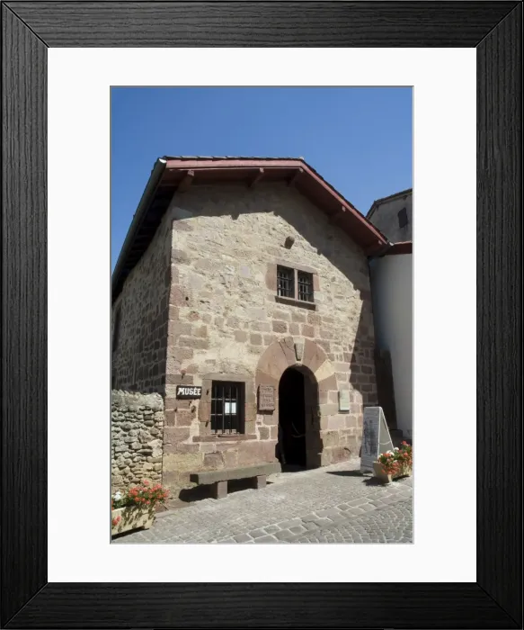 Framed Print : Museum, formerly a prison, St. Jean Pied de Port, Basque country, Pyrenees-Atlantiques