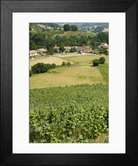 Framed Print : Countryside near St. Jean Pied de Port, Basque country, Pyrenees-Atlantiques Framed Print : Countryside near St. Jean Pied de Port, Basque country, Pyrenees-Atlantiques