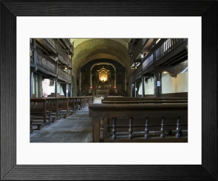 Framed Print : Old church in St. Etienne de Baigorry, Basque country, Pyrenees-Atlantiques Framed Print : Old church in St. Etienne de Baigorry, Basque country, Pyrenees-Atlantiques