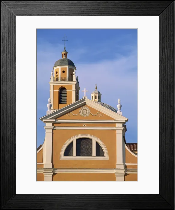 Framed Print : Exterior of St. John Baptist Christian church built around 1790, Ajaccio Framed Print : Exterior of St. John Baptist Christian church built around 1790, Ajaccio