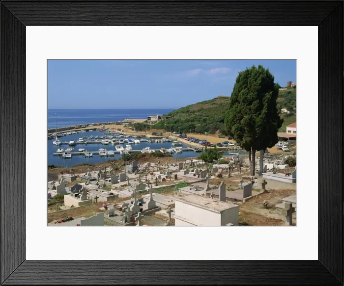 Framed Print : Marine churchyard, Cargese, island of Corsica, France, Mediterranean, Europe Framed Print : Marine churchyard, Cargese, island of Corsica, France, Mediterranean, Europe