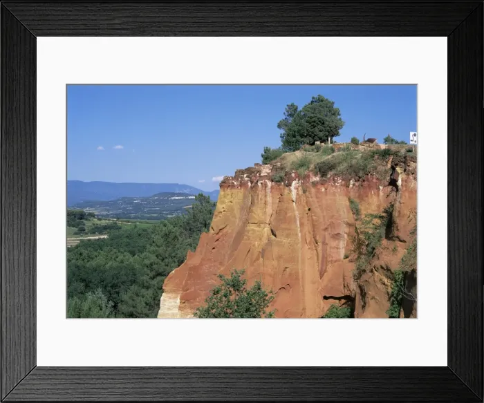 Framed Print : Ochre quarries, Roussillon, Vaucluse, Provence, France, Europe Framed Print : Ochre quarries, Roussillon, Vaucluse, Provence, France, Europe