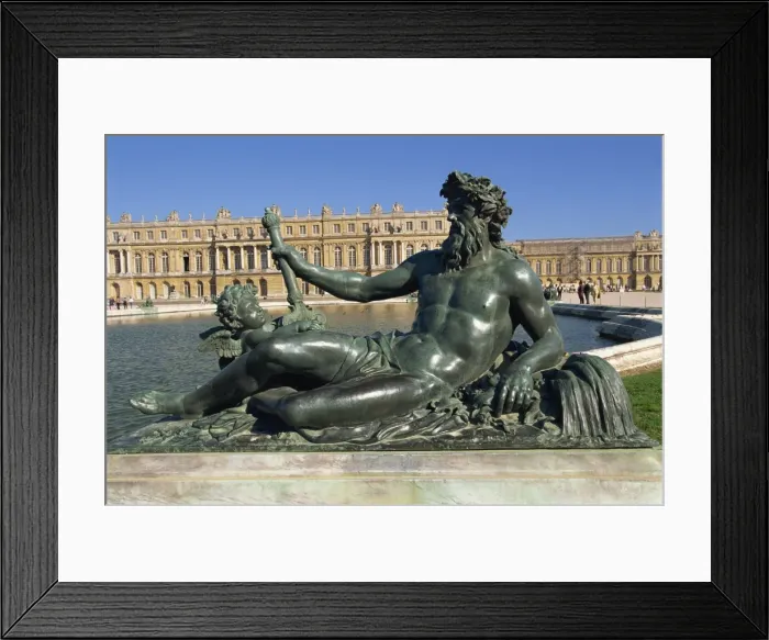 Framed Print : Le Rhone river statue in the Parterre d eau, at the Chateau of Versailles UNESCO World Heritage Site, Ile de France Framed Print : Le Rhone river statue in the Parterre d eau, at the Chateau of Versailles UNESCO World Heritage Site, Ile de France