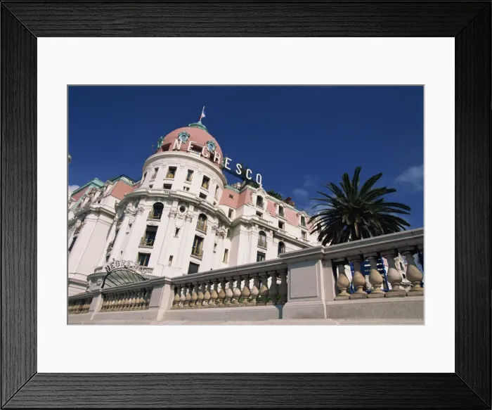 Framed Print : Low angle view of the exterior of the Hotel Negresco in Nice, Alpes Maritimes Framed Print : Low angle view of the exterior of the Hotel Negresco in Nice, Alpes Maritimes