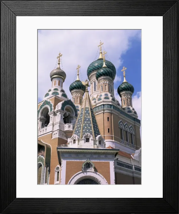Framed Print : Orthodox cathedral, Nice, Alpes-Maritimes, Provence, France, Europe Framed Print : Orthodox cathedral, Nice, Alpes-Maritimes, Provence, France, Europe