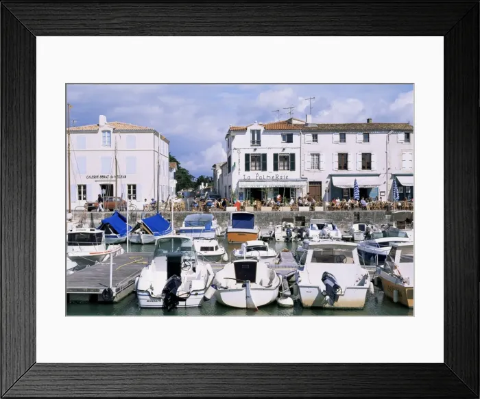 Framed Print : Boats in harbour, La Flotte, Ile de Re, Poitou Charentes, France, Europe Framed Print : Boats in harbour, La Flotte, Ile de Re, Poitou Charentes, France, Europe