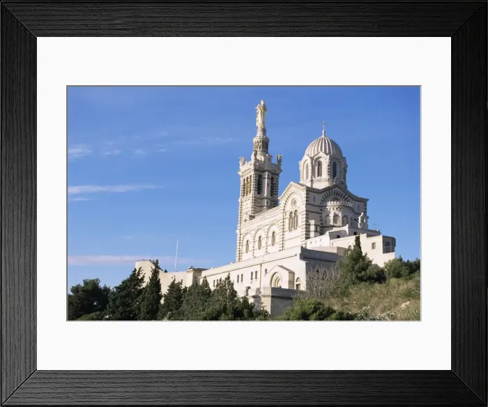 Framed Print : Notre Dame de la Garde, Marseille, Bouches-du-Rhone, Provence, France, Europe Framed Print : Notre Dame de la Garde, Marseille, Bouches-du-Rhone, Provence, France, Europe