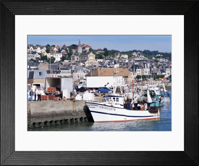 Framed Print : Waterfront, Trouville, Basse Normandie (Normandy), France, Europe